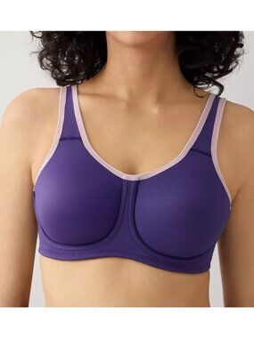 Wacoal 36I Simone Underwire Maximum Support Underwire Sports Bra Purple 855170